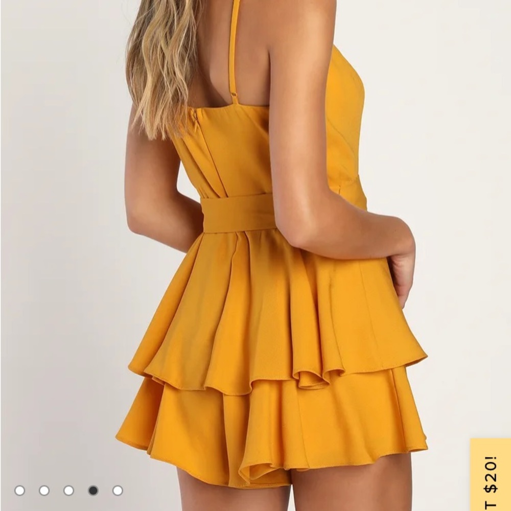 Lulus Yellow Romper *new without tags*